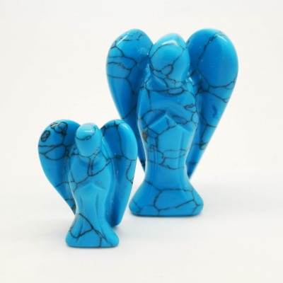 Blue Howlite Pocket Angel